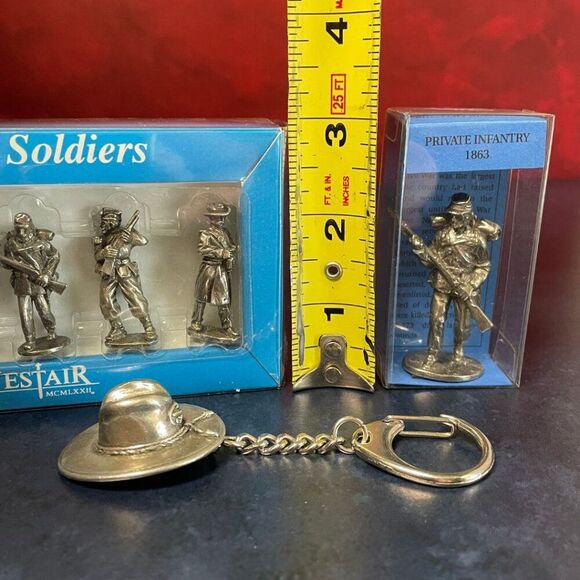 Vintage Westair Lead-Free Pewter Union Soldiers & Cannon 1861–1865 Civil War Set - Picture 13 of 14